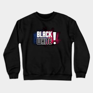 Black and White Crewneck Sweatshirt